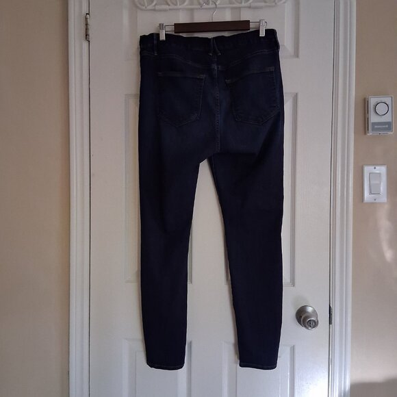 Good American Size 16 Good Mama Side Inserts Skinny Leg Dark Wash Jeans - Picture 2 of 15